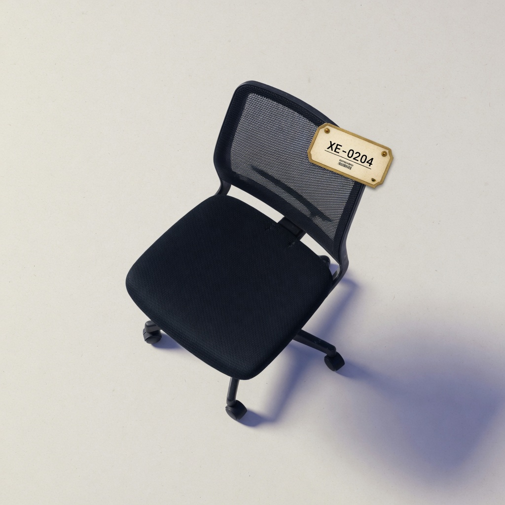 Office chair with asset tag XE-0204